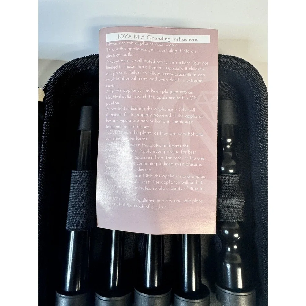JOYA MIA Black Diamond 8 In 1 Vertete Interchangeable Hair Curler Set in Box